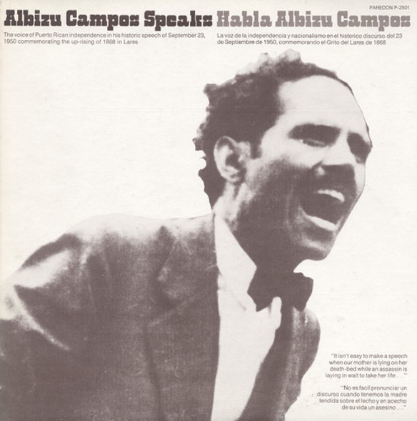 Campos,Don Albizu Habla Albizu Campos (Albizu Campos Speaks) CD