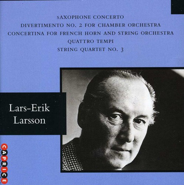 Larsson / Swedish Radio Symphony Concerto For Alto Saxophone & Sting CD