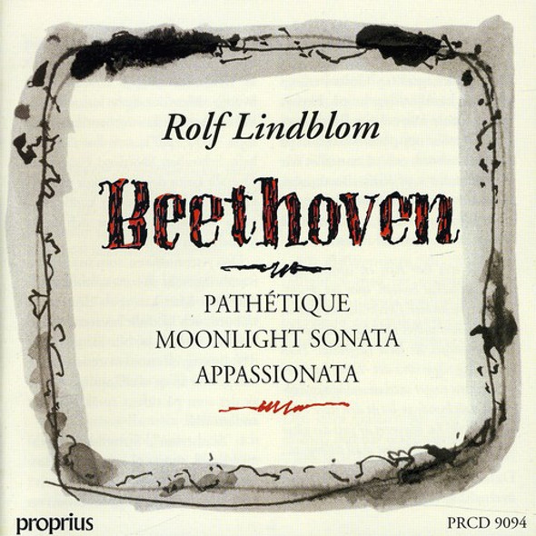 Beethoven / Lindblom Piano Sonatas 8 & 14 CD