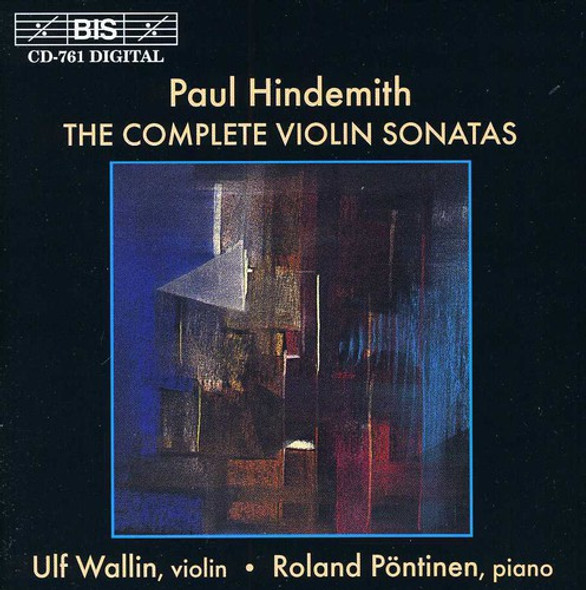 Hindemith / Wallin / Pontinen Complete Violin Sonatas CD