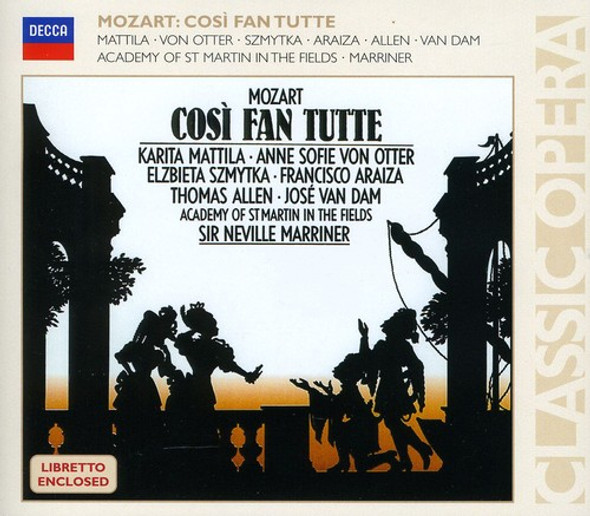 Mozart / Matilla / Von Otter / Amf / Marriner Cozi Fan Tutte (Complete) CD