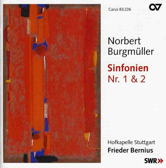 Burgmuller / Hofkapelle Stuttgart / Bernius Symphony No 1 & 2 CD