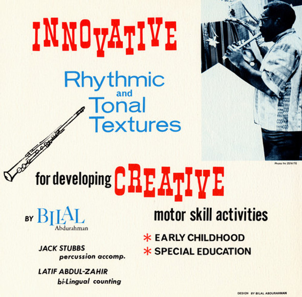 Abdurahman,Bilal Innovative Rhythmic And Tonal Textures CD