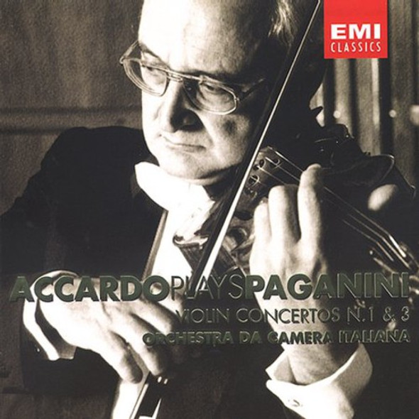 Paganini / Accardo / Italian Chamber Orchestra Violin Concertos 1 & 3 CD