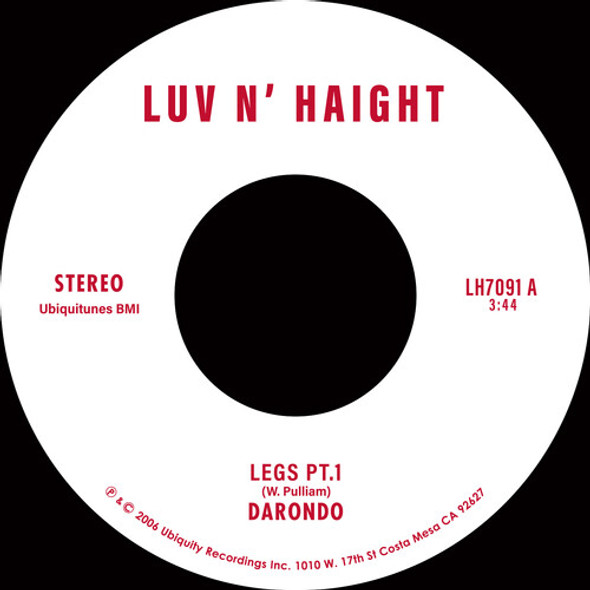 Darondo Legs Pt. 1 / Let My People Go 7-Inch Single Vinyl