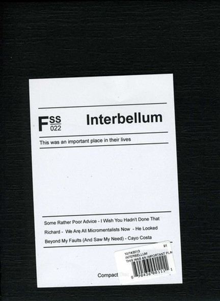 Interbellum This Was An Important Place In Their Lives CD