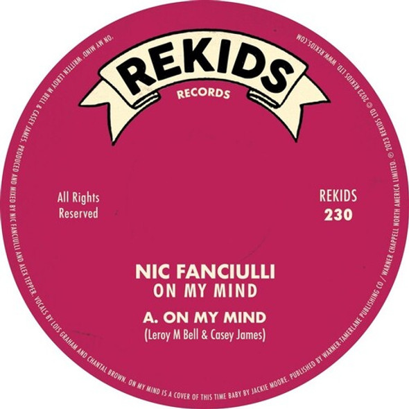 Fanciulli, Nic On My Mind 12-Inch Single Vinyl