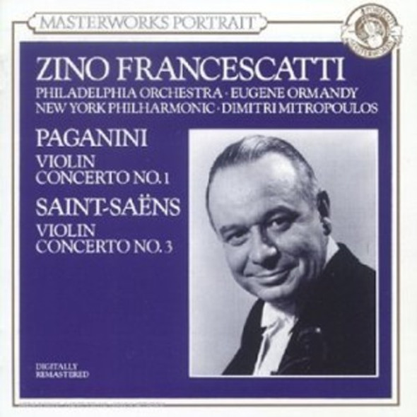 Saint-Saens / Paganini / Francescatti Violin Cto No 1 CD