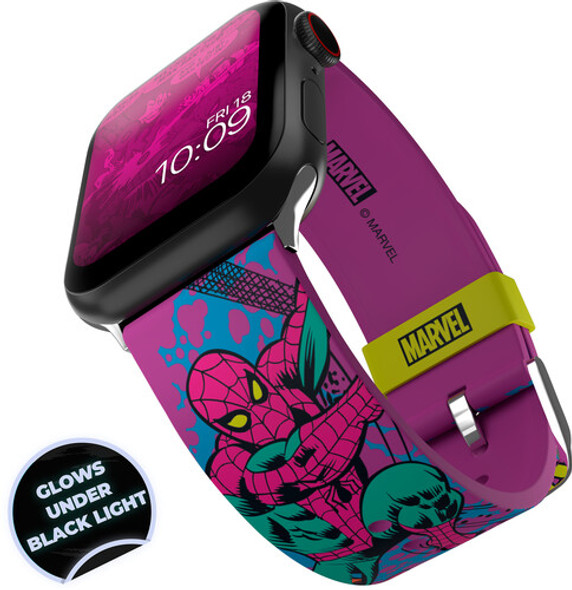 Marvel - Black Light Spider-Man Smartwatch Band