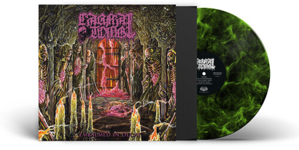 EMBALMED IN DECAY - LIME/BLACK MARBLED