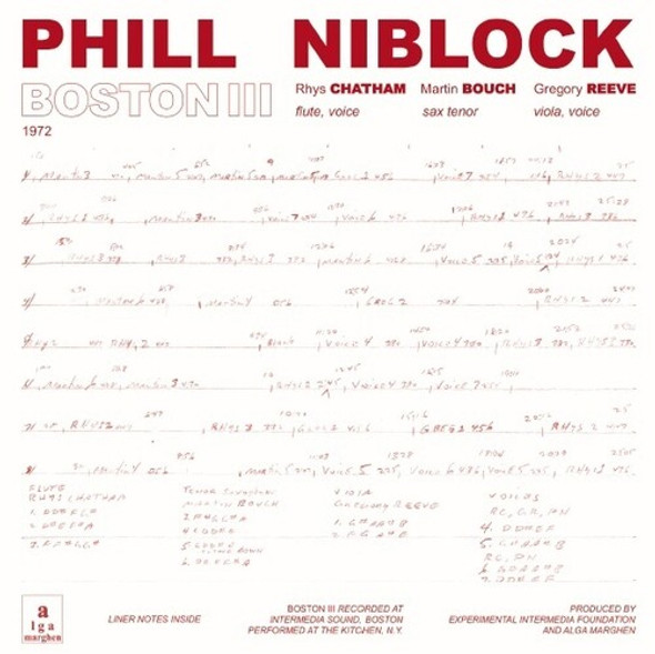 Niblock, Phill Boston / Tenor / Index LP Vinyl