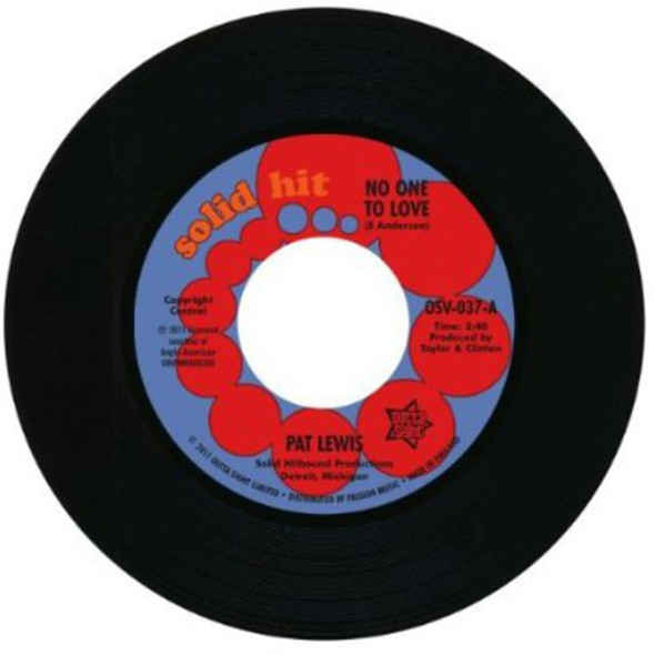 Lewis, Pat No One To Love 7-Inch Single Vinyl