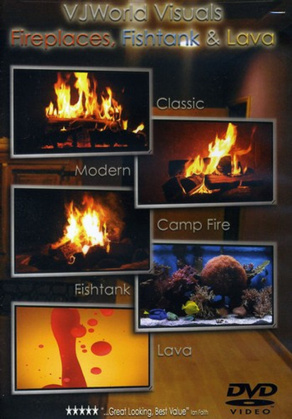 Vjworld Visuals: Fireplaces Fishtank & Lava DVD