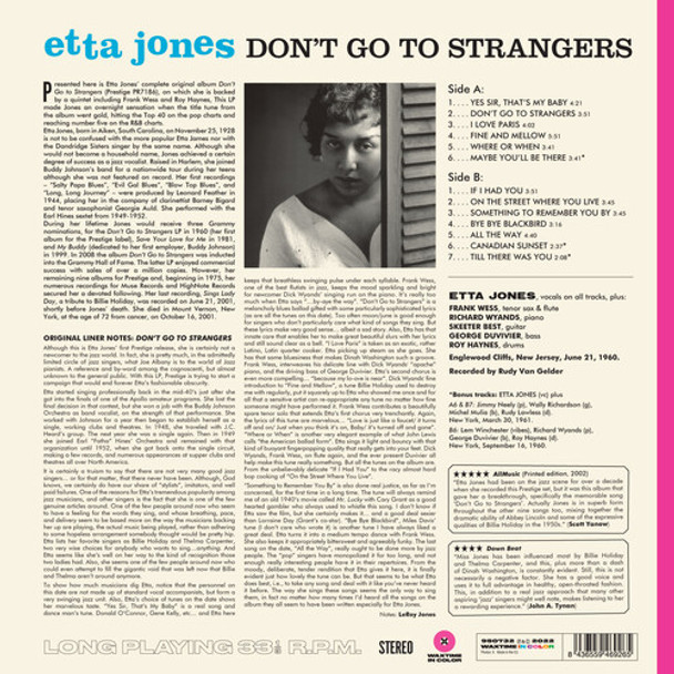 Jones, Etta Don'T Go To Strangers LP Vinyl