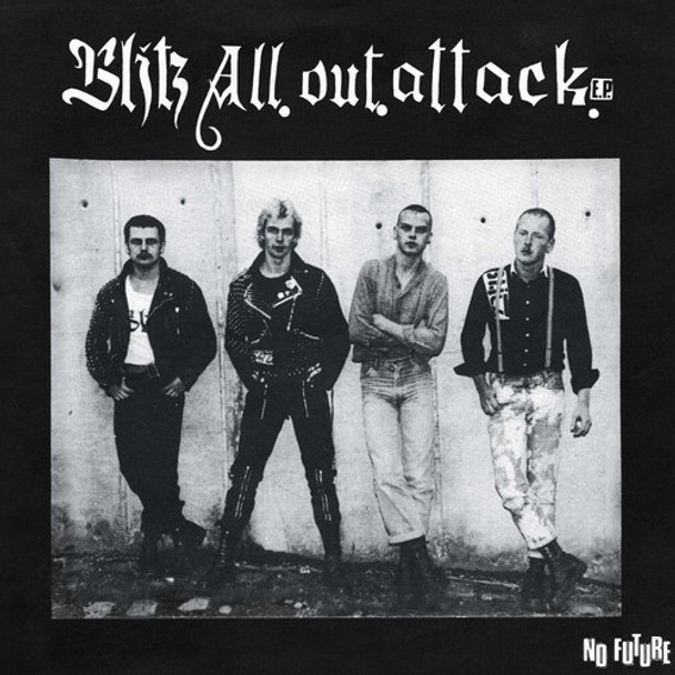 Blitz All Out Attack - Black/White Splatter 7-Inch Single Vinyl