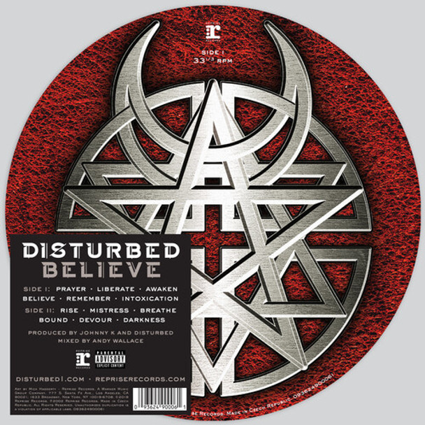 Disturbed Believe LP Vinyl