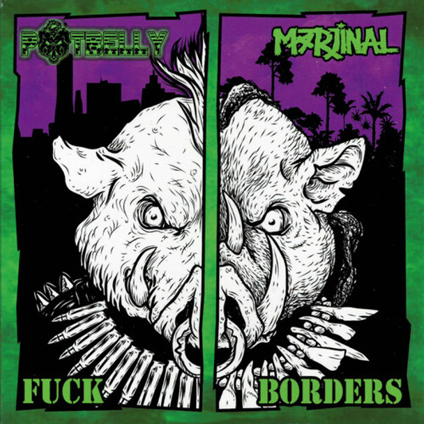Potbelly / Marjinal Fuck Borders LP Vinyl
