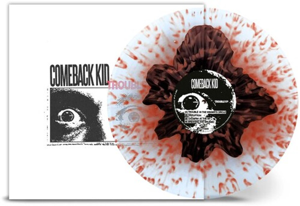 TROUBLE EP - CLEAR/BLACK YOLK W RED SPLATTER