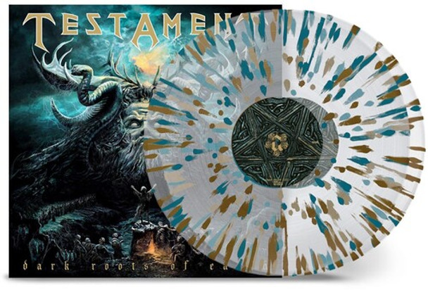 DARK ROOTS OF EARTH - CLEAR GOLD GREEN SPLATTER