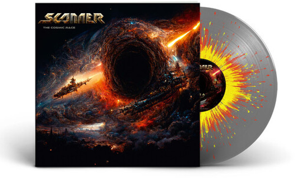 COSMIC RACE - SILVER/RED/YELLOW SPLATTER