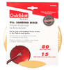 Goldblatt 15-Pack G25640 Vortex 80 Grit 9-Inch Sanding Disk