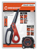 CRESCENT - Roofing by the Trades - Shockforce Nite Eye Measuring Tape &Serrated Edge Shears (CTTSHAP)