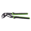 Hilmor 12" Quick Adjusting Tongue & Grove Pliers with Rubber Handle Grip, Black & Green, PBTGP12 1890998
