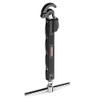 RIDGID 46753 Adjustable 10" - 17" Telescoping LED Lit Basin Pipe Wrench for Faucet , 1/2" to 1-1/4" Pipes