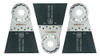 Fein 63502161270 Bi-Metal Oscillating Blade (3 Pack), 2-9/16 x 2