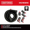 CRAFTSMAN CMXZVBE38763 2-1/2 in. x 7 ft. POS-I-LOCK Wet Dry Vac Hose Attachment Kit, Industrial-Grade Shop Vacuum Replacement Hose, Fits Most Wet/Dry Vacuums with a 2-1/2 in. Diameter Hose