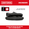 CRAFTSMAN CMXZVBE38761 1-7/8 in. x 7 ft. POS-I-LOCK Wet Dry Vac Hose Attachment, Industrial-Grade Shop Vacuum Replacement Hose, Fits Most Wet/Dry Vacuums with a 1-7/8 in. Diameter Hose