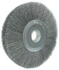 Weiler 03220-0 12" Wide Crimped Wire Wheel, .0118" Steel Fill, 2" Arbor Hole, Made in The USA