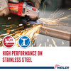 10-Pack Weiler 58121 4-1/2" x 1/4" Tiger INOX Type 27 Grinding Wheel, INOX24R, 7/8" Arbor