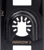 Arrow OSCGB1-1 1 Gang Electrical Box Drywall Cutting Blade for Oscillating Tools, Universal, Fits Most Multitools, Includes Adapter, Makes 2-7/8” by 3-3/4” Hole