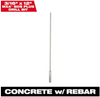 Milwaukee 48-20-8314 3/16" x 12" 4-Cutter SDS+ Carbide Drill Bit, MX4, Concrete w Rebar