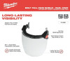 Milwaukee 48-73-1420 BOLT Full Face Shield, Clear, Compatible Safety Helmets & Hard Hats