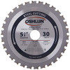 Oshlun SBF-054030 5-3/8in 30 Tooth Steel Cutting Circular Saw Blade 20mm Arbor