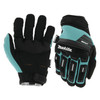 Makita Unisex T 04260 Advanced Impact Demolition Gloves X Large, Teal/Black, X-Large US