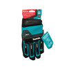 Makita Unisex T 04260 Advanced Impact Demolition Gloves X Large, Teal/Black, X-Large US