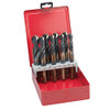ITM (AD-8) 8PC SILVER & DEMING BLACK OXIDE 118 POINT, HSS DRILL BIT SET