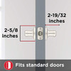 Tustin Hall/Closet Lever with Microban Antimicrobial Protection in Polished Brass, 720TNL 3 CP