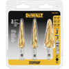 DEWALT DWA1790IR 3-Piece Impact Ready Step Drill Bit Set