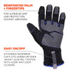 Ergodyne (1-Pair Size-L) unisex adult Reinforced Thermal Waterproof Winter Work Gloves, Black