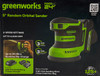 Greenworks 24V Orbital Sander Kit, 5" Random Sander Variable Speed, 2Ah Battery and Charger Included