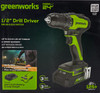 Greenworks 24V Brushless Drill / Driver, 2Ah USB Battery and Charger Included