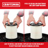 CRAFTSMAN CMXZVBE38755 (2 PACK) Genuine General Purpose Wet Dry Vac Replacement Vacuum Filter for Most 5 to 20 Gallon CRAFTSMAN Shop Vacuums, Easy Installation and Traps General Debris