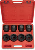 NEIKO 02392A 3/4" Impact Socket Set, 3/4” Drive, 8 PC Jumbo Sockets, SAE Standard Sizes 2-1/16 Inch to 2-1/2 Inch, Chrome-Moly Cr-Mo Steel
