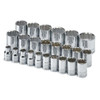 SK Tools USA 1924-0  1/2" Drive, 24 Piece, 12 Point, Standard, Metric Chrome Socket Set: 10MM - 36MM