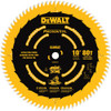 DEWALT DW3218PT 10-Inch 80 Tooth ATB Crosscutting Saw Blade with 5/8-Inch Arb...