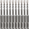 Makita B-60888 1/4" x 4" SDS-Plus Bit, 2-Cutter, 10/Pk